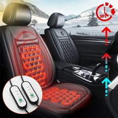 자동차 온열시트 차량용 엉따 열선 쿠션 플란넬 천 범용 히터 패드 세트 12V 겨울 보온 제품, 10.2Pcs Flannel BROWN