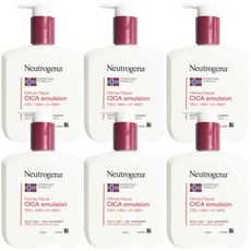  뉴트로지나 레드라벨 노르웨이젼 포뮬러 바디 에멀젼, 6개, 310ml 