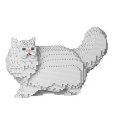 [제카] 페르시안 - 프리미엄 고양이 블럭 - JEKCA, 3. 앉은 페르시안 (골드)