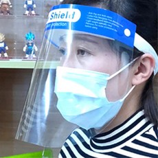 병원 식당 김서림방지 투명 페이스쉴드 5개, 1개입