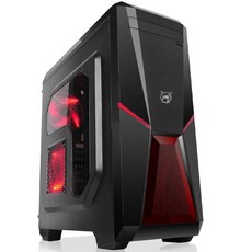 PC받침대 마존 컴퓨터 본체 사이드비침 뒷선 전원 하단배치 테이블식 수냉식 게임기 박스 USB3.0빈, T01-블랙