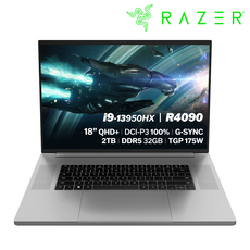 레이저코리아 RAZER BLADE 18 13Gen R4090 QHD Mercury 게이밍노트북 i9-13950HX/RTX4090