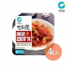 청정원 안주야 매운껍데기 180g x 4개