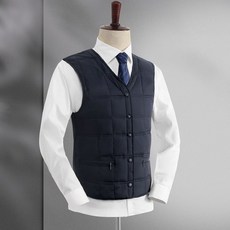 패딩조끼코디 오리털 화이트 겨울남성 이너 가을 조끼 남성