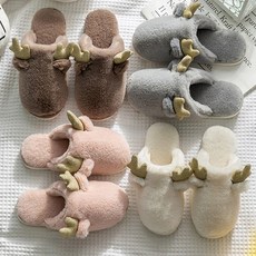사슴 따수미 털 실내화