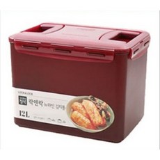 락앤락 뉴 와인 김치통 투핸들 직사각 12L / 김장 김치 물김치 밀폐용기, 1개