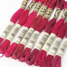 퀼팅맘 DMC 25번 십자수 면사 (핑크레드계열 9종), 150