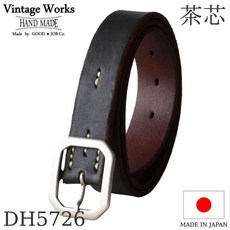 Vintage Works 빈티지 웍스 Leather belt 7Hole 가죽 벨트 7홀 차심 남성 일본제 아메카지