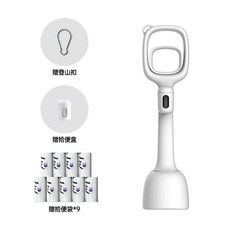 강아지똥 치우는 기계 외출 산책 휴대용 화장실 배변봉투 간편형, A형 화이트+봉투9롤(108개)+휴지통, 1개