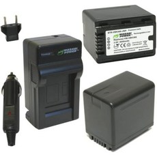 와사비 파워 배터리2팩 및 파나소닉 VW-VBK360 HC-V10 HC-V100 HC-V100M HC-V500 HC-V700 HC-V700M HDC-HS60 HDC-HS80 H