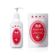 비앤비 젖병세정제 액상 용기 600ml + 리필 500ml, 1set, 용기 1 + 리필 1