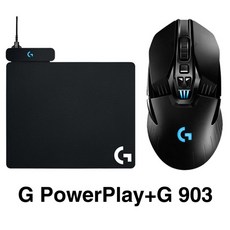 로지텍 파워플레이 Powerplay 무선 충전 패드 RGB 마우스 패드, 단일, G PowerPlay + G903 hero