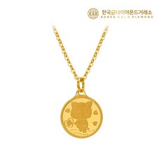 아기 백일 순금 종로 돌목걸이 순금 돼지 5.625g 애기 100일 첫돌 목걸이