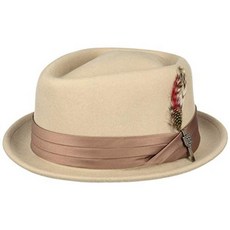 Brixton Mens Stout Short Brim Pork Pie 펠트 페도라