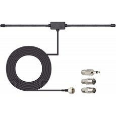 Bingfu FM 라디오 안테나 스테레오 수신기용 FM Dipole 안테나 실내 개척자 Onkyo Yamaha Marantz Bose Wave Music System FM, 단일옵션