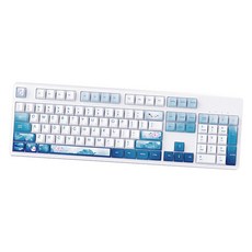 QDY Ajazz 기계식 게이밍 키보드 USB 유선 104 키 게이머 용 잠자리, 블랙 스위치, 모델명1