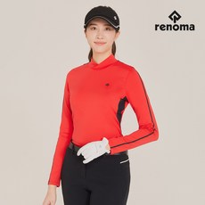 [레노마골프]21SS 여성 등판 배색 넥변형 하이넥 티셔츠 RWTHK5103-500_G