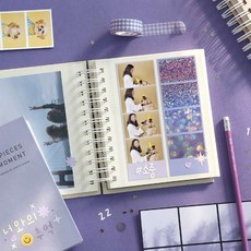D 스티커사진앨범 4컷앨범 접착식미니앨범 접착식사진앨범, 03 빈티지 민트