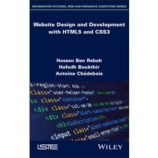 (영문도서) Website Design and Development with Html5 and Css3 Hardcover, Wiley-Iste, English, 9781786306968
