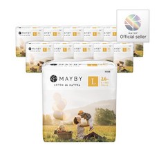 [메이바이]꼬똥드 네이쳐 팬티형 아기기저귀 (L) 9~12kg 26매 X 12Pack(3Box), 없음, 대형(L)