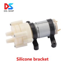 소형 워터 펌프 가정용 어항 액세서리 차 R385 12V 다이어프램 6V, 1개, 01 Silicone bracket_01 WHITE