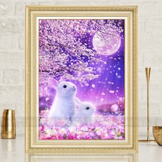 토끼보석십자수