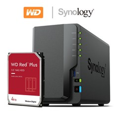 시놀로지 DS224+ 4TB 나스 WD RED Plus 4TB x 1EA NAS 초기설정 원격지원