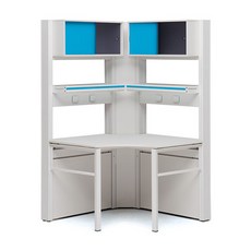 퍼시스 [퍼시스] 미닫이장 코너 실험대(장비)_LAB 실험실, LAR232TG(유리선반)_LT4B