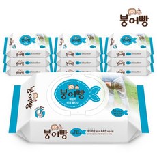 붕어빵 [붕어빵] 아기물티슈 비데물티슈 캡형 50매 10팩 (평량 60g), 쿠팡 본상품선택, 1, 50개