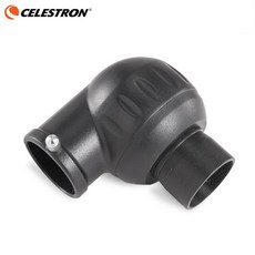 Celestron 90 도 구형 대각선 거울 어댑터 직립 이미지 프리즘 1.25 인치 망원경 접안 렌즈용 광학 천정, 01 Black