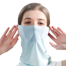 NICKKIM 닉킴 자외선차단 마스크 얼굴 햇빛가리개 쿨마스크 여름 여름용 등산 낚시 스포츠 얼굴가리개 햇빛 차단 멀티스카프, 블랙 썸머쿨마스크