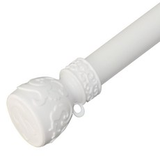 썬데코 01 25mm 커튼봉 장구 + 조절브라켓 세트, 화이트(커튼봉)