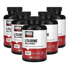 포스팩터 l-타우린 500mg 베지 캡슐 180 정, 5개, 180캡슐