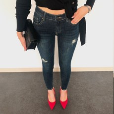 네스파 피터 스키니 청바지 팬츠 허리밴딩 빅사이즈