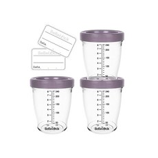 [베베락] 포네르 트라이탄 이유식용기 130ml_180ml_240ml (3개입), 240ml, 레드빈, 3개