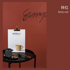 감성 사진 촬영 용 셀프 크로마키 뒷 배경 천 배경지 스크린 시트지 커튼, 벽돌색 90x120