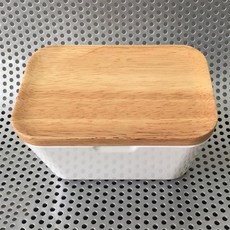 빈티지그릇 버터 냉장고 뚜껑이 상자 거치대 치즈 보관 접시 달린 서빙, 1개