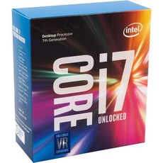 인텔 코어 i7-7700K 데스크톱 프로세서 4코어 최대 4.5GHz 언락 LGA 1151 100/200 시리즈 91W 354132, Processor Only - 7700k