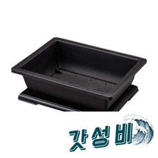 분재용 화분 난초 단풍나무 소사나무 물 -, 22.4x16.5x7.5cm 5개 + 트레이