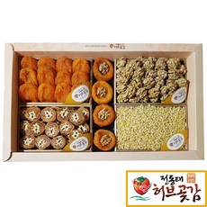 [전동태 허브곶감] [35호] 특VIP 견과혼합세트 특고급선물세트 한정판매(곶감 호두 호두말이 잣), 1박스, 3.3kg