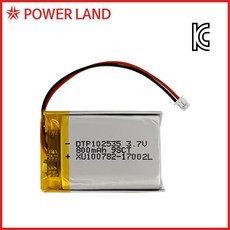 DTP 102535 3.7V 800mAh 리튬폴리머/배터리/충전지, 1개, 1개