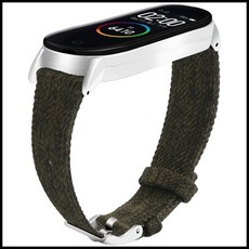 [시계줄]샤오미 미밴드4 캔버스 스트랩 miband4 시계줄 [V+RT-8900045511@!#-}], ! 옵션선택 :  1, ! 옵션선택 :  블랙