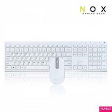 YPO033630NOX 에티튜드 NB-K1AC 무선 키보드 마우스 화이트, 단일색상, 단일옵션