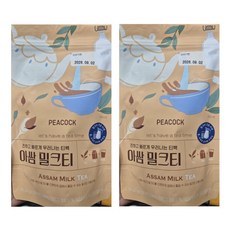 피코크 아쌈 밀크티, 2개, 10개입, 5g