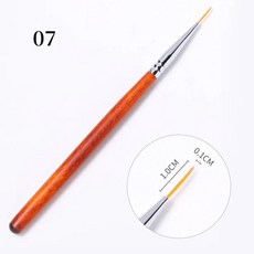 그라데이션 드로잉 페인팅 브러시 핑크 라인스톤 핸들 펜 네일아트, 1개