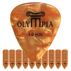 Olympia CELLULOID STANDARD 셀룰로이드 물방울 일렉기타피크 1.0mm 100개, 단품