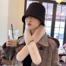코스토프 사랑스러운 버클 포인트 겨울 레빗 모피 목도리