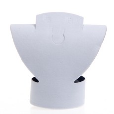 목걸이 흉상 귀걸이 디스플레이 홀더 마네킹 분리 가능한 보석 흉상 스탠드, 하얀색, S