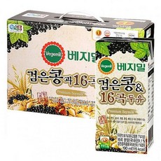 정식품 굿템 베지밀 검은콩과 16곡 두유 190mlx24팩 검은콩두유, 선물용 190mlx24팩
