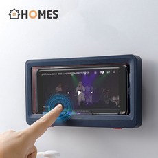 홈즈 스마트폰 샤워프리 방수 거치대 욕실 주방 핸즈프리 다용도, 단품1개, 화이트